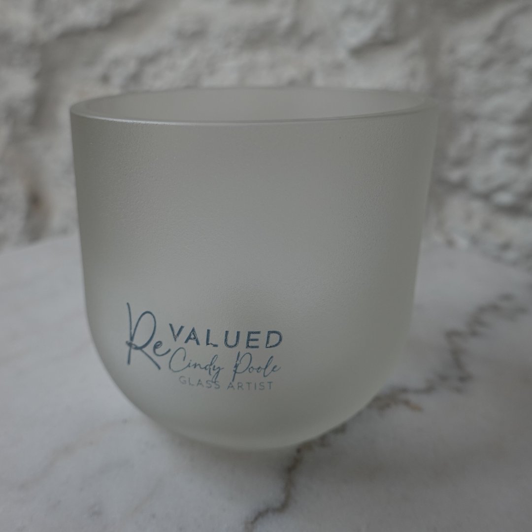 GLENROTHES - ReValued Glass vessel by glass artist Cindy Poole - Chameleon Sand Candle