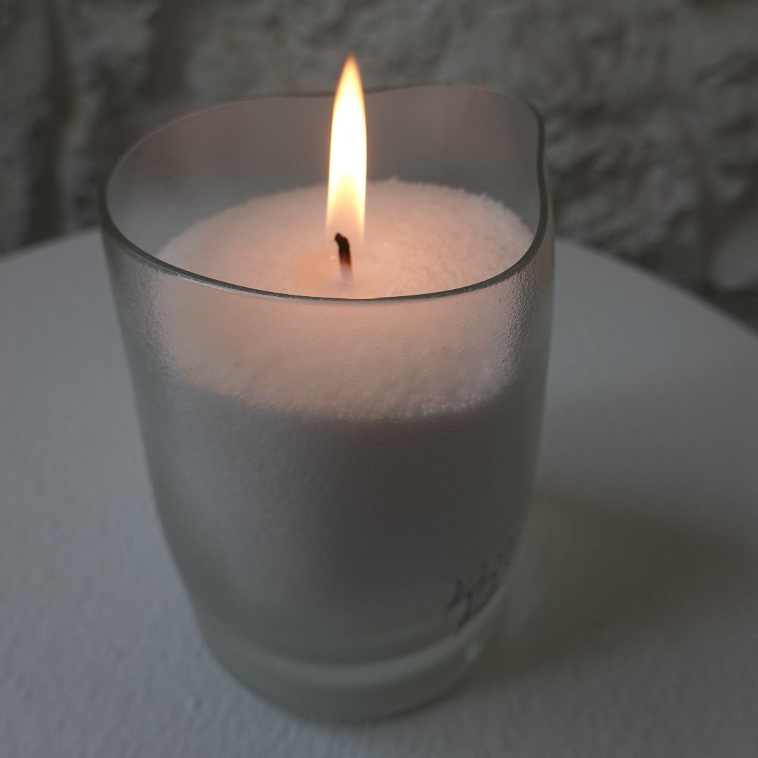 DESIGN YOUR OWN - ReValued Glass vessel by glass artist Cindy Poole - Chameleon Sand Candle