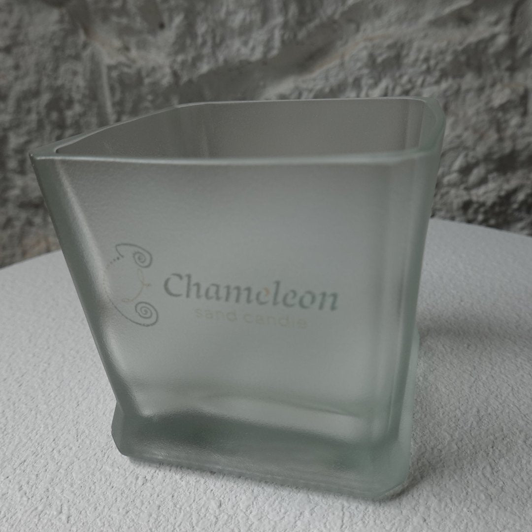 JACK DANIELS - ReValued Glass vessel by glass artist Cindy Poole - Chameleon Sand Candle