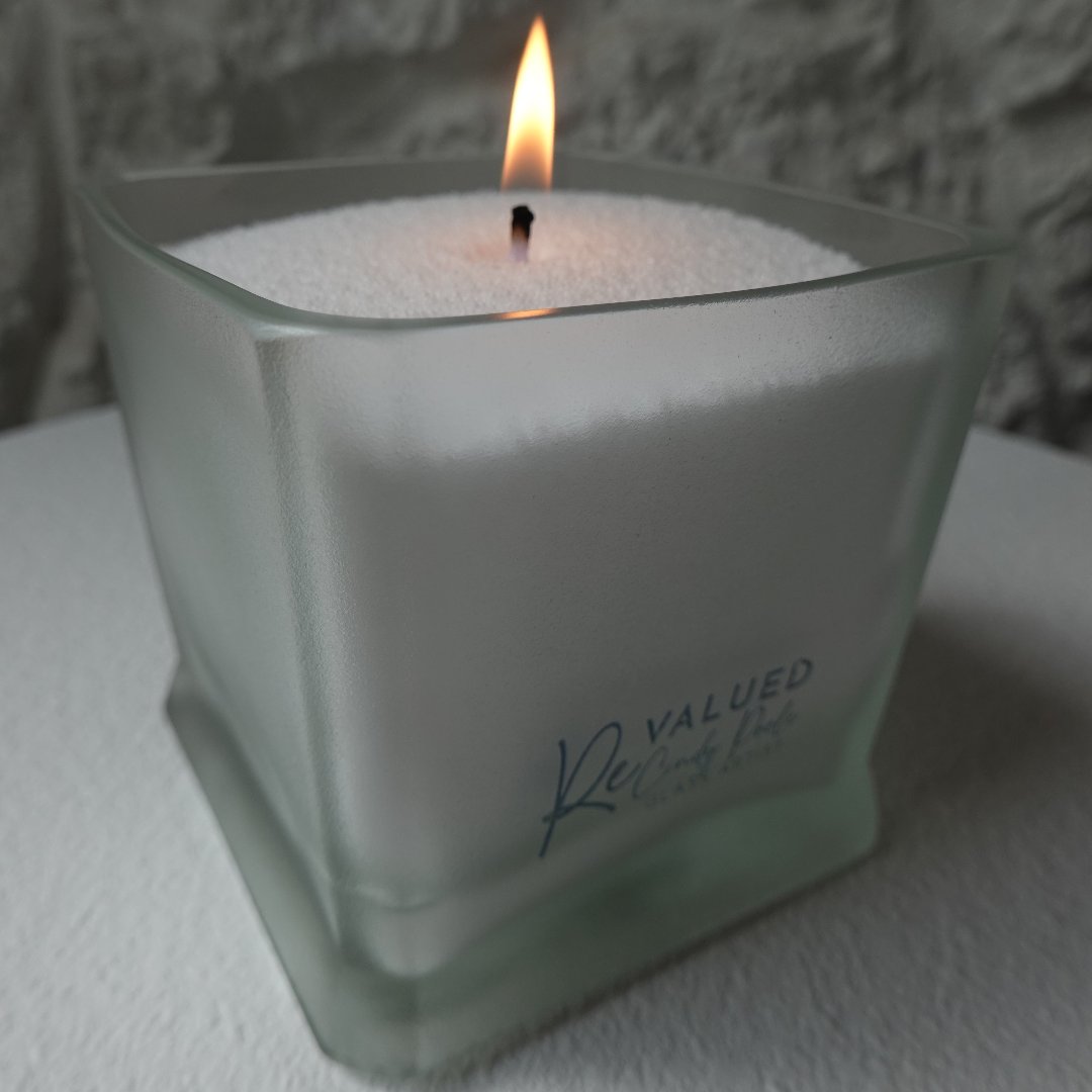 JACK DANIELS - ReValued Glass vessel by glass artist Cindy Poole - Chameleon Sand Candle