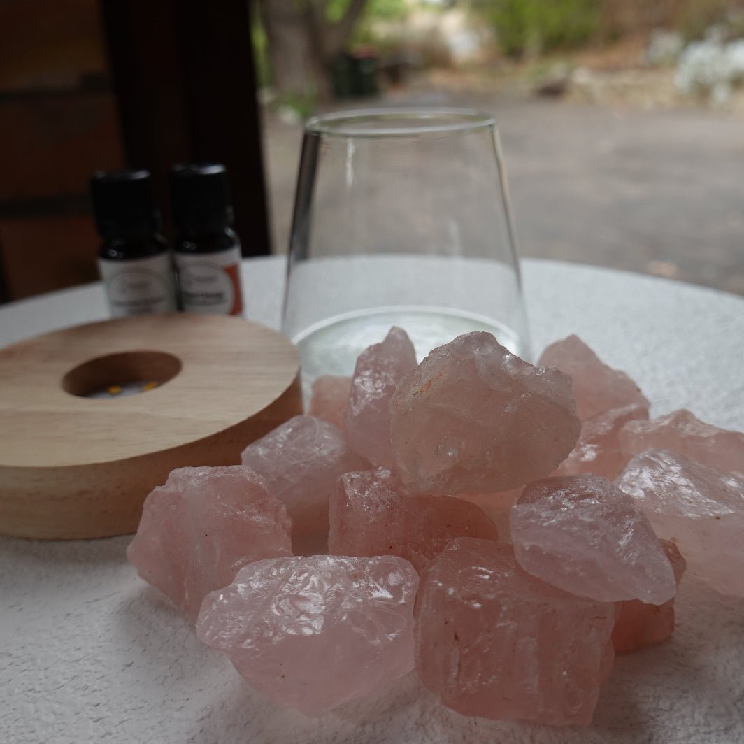 Natural Crystal Aroma Diffuser with Light - Chameleon Sand Candle