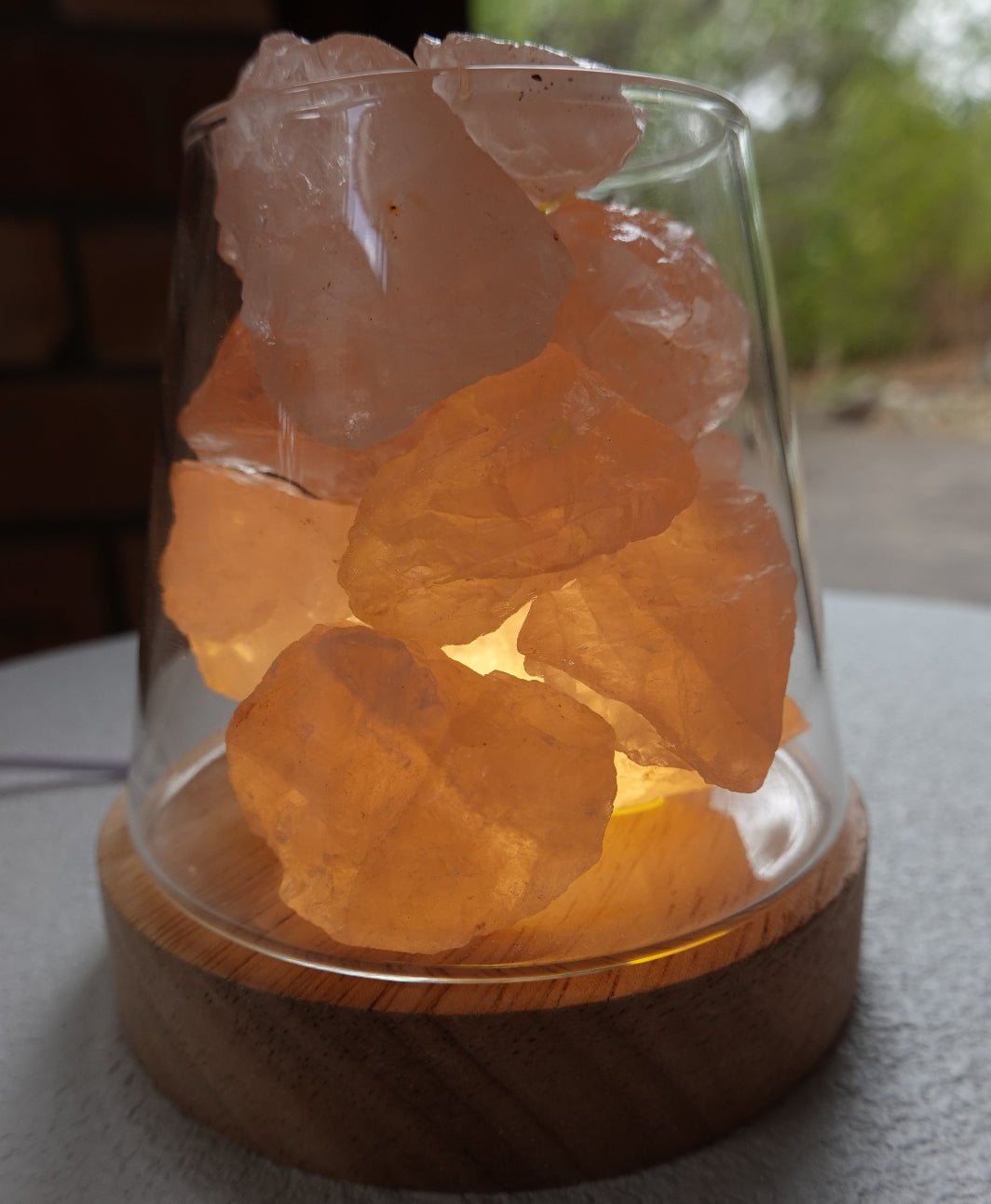 Natural Crystal Aroma Diffuser with Light - Chameleon Sand Candle
