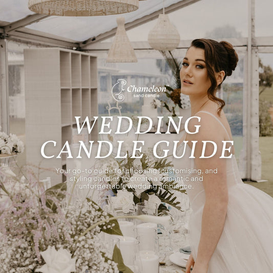 The Ultimate Wedding Candle Guide - Chameleon Sand Candle